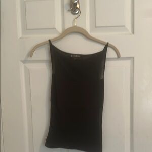 Bebe Black Fitted Sleeveless Camisole Top